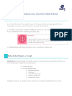 TBD U2 Reto2 Instrucciones Crear Mi Primera Base de Datos