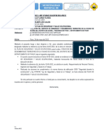 Informe N - 015 - Remito Plan de Seguridad y Salud Ocupacional