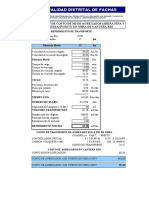 Calculo de Rendimeinto de Transporte de Agregado