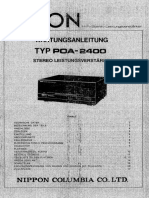 Denon POA-2400 Service Manual