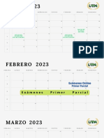 Calendario Academico UTH 1er Cuatrimestre 2023