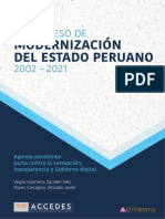 El Proceso de Modernizacion Del Estado Peruano 2002-2021