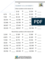 Rounding Nearest 10 100 1