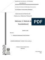 Informe Benzimidazol. Vazquez Hernandez Jose Antonio