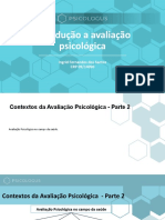 Aula 6 - Contextos Da Avaliação Psicológica - Parte 2