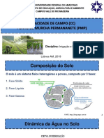 Capacidade de Campo e PMP