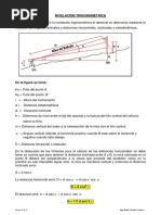 Nivelacion Trigonometrica GENERALIDADES. - en La Nivelación Trigonométrica El Desnivel Se Determina Mediante La