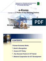 E-Korea - Korea ICT Policy and Key Success Factors