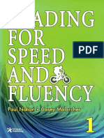 Reading For Speed and Fluency 1 (Intermediate Level Target 250 Words Per Minute Includes Answer Key Speed Chart) (Paul Nation, Casey Malarcher)