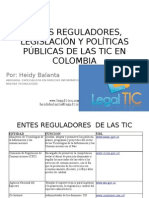 Entes Reguladores de Internet y Las Tic en