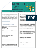 Lista 1 de Estudos para Cálculo de Ads 2022