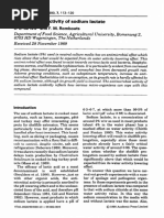 Sodium Lactate Antimicrobial Active