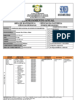 Plano Anual 8º Ano