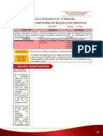 2021 - Guia de Aprendizaje #05 - Bimestre Iv - Primer Grado de Secundaria - El Trabajo Como Forma de Realización Personal