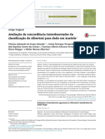 Avaliação de Concordância Interobservador Da Classif. de Albertoni para Dedo em Martelo