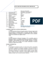 Silabo de Dificultades Del Desarrollo Del Aprendizaje - Matematica