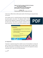 Lec3 Factors Affecting Quality During Processing and Storage