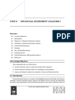 Financial Statement Analysis I