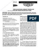 Sensenich Composite Propeller Installation Instructions