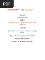 Actividad 1 Unidad 1 Módulo 19. Órganos Fiscalizadores