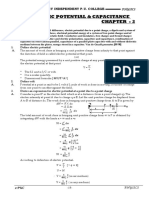 Electrostatic Potential and Capacitance