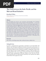 The Gulf Between The Indo-Pacific and The Belt and Road Initiative