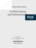 (Forschungen Zum Alten Testament 2.reihe) JiSeong James Kwon - Scribal Culture and Intertextuality - Literary and Historical Relationships Between Job and Deutero-Isaiah-Mohr Siebeck (2016)