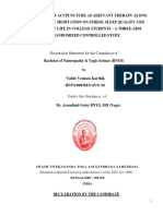 Dissertation Submitted For The Completion Of: (Declared As Deemed University Under Section 3 of The UGC Act, 1956)