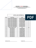 Nota de Entrega 17