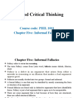 5-Chapter 5 Nformal Fallacies