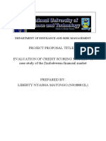 LIBERTY NYASHA MATONGO N0188812L Research Proposal