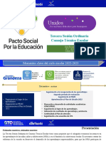 Orientaciones para La Tercera Sesión Ordinaria de CTE 2022-2023