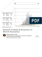 Aplicando El Método de Montecarlo A La Dirección de Proyectos