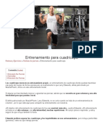 Entrenamiento para Cuadriceps en El Gimnasio - TMF