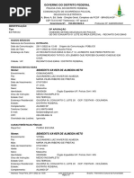 Governo Do Distrito Federal: Ocorrência Nº: 192.092/2022-0 Identificação Tipo DP Apuração