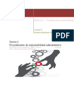 Sesión 6. Procedimiento de Responsabilidad Administrativa: Módulo 7. Procedimiento Administrativo