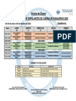 HORARIO TCP Del 30 de Enero Al 03 de Febrero de 2023 Vestibulares