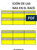 Posición de Las Maquinas en El Rack