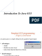 Introduction To Java GUI