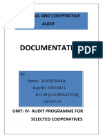 Cooperative Audit Report (GCA)