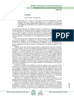 Orden de 15 de Enero de 2021, Por La Que Se Desarrolla El Currículo Del Bachillerato en Andalucía.