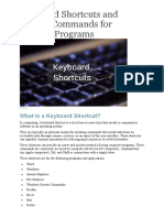 Keyboard Shorcuts