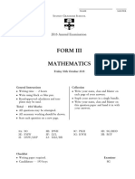 Sydney Grammar 2015 Year 9 Maths Yearly & Solutions