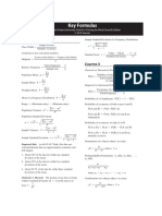 Math Note - STATISTICS - FORMULAS