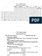 I PUC Business Studies (BP & MQP)