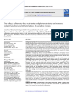 The Effects of Twenty-Four Nutrients and Phytonutrients On Immune System Function and Inflammation A Narrative Review