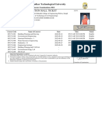 Examination Hall Ticket: Dr. Babasaheb Ambedkar Technological University