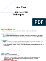 Chapter 2 Database Recovery Techiniques Sem II 2022