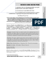 La Estabilidad Laboral de Los Trabajadores Cas Que Ingresaron Sin Concurso Público - Autor José María Pacori Cari