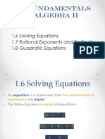 LU 1b Fundamentals of Algebra II - Student